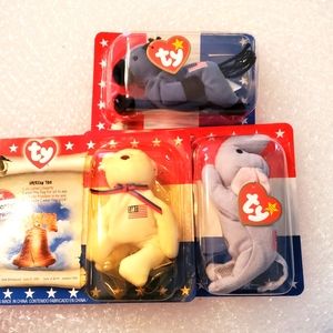 TY Ronald McDonald House Charities American Trio Beany Baby's as lot